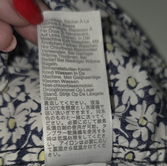 J. Crew Navy White Floral Shirt XL Stretch Summer Slim Flex Preppy Costal Beach - Picture 6 of 8